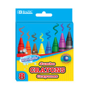 CRAYON WASHABLE JUMBO 8 COLORS 144224