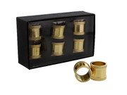 RING NAPKIN TEXTURED BORDER 6PC 1210543