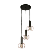 LAMP HANGING 3L MATTE BLACK E27 082553