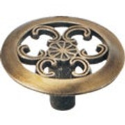 KNOB CLASSIC ANTIQUE BRASS 090001