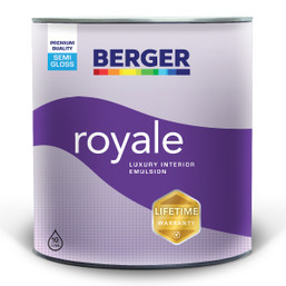 PAINT BERGER ROYALE SATIN WHITE 060448