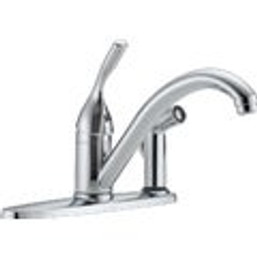 FAUCET KITCHEN CHROME W/SPRAY 1H 073248