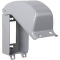 OUTLET COVER VERT MTL GRAY 085644