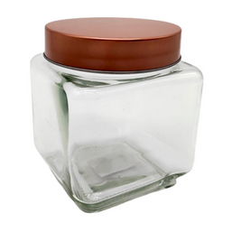 GLASS CONTAINER W/LID 9X10CM 1226517