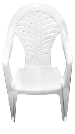 CHAIR PLASTIC OCEAN WHITE 173248