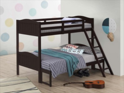 T/F BUNK BED,ESPRESSO #405054BRN 179535
