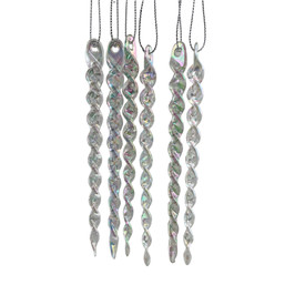 ICICLE XMAS ORNAMENTS S/6 1220165