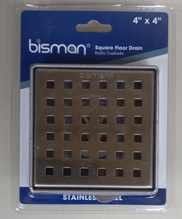 DRAIN FLOOR SS HD 4"X4 078018