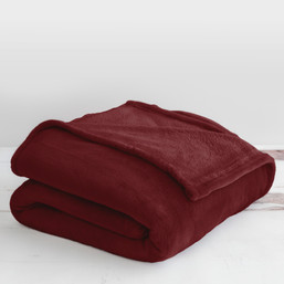 BLANKET FLANNEL BURGUNDY 1265486