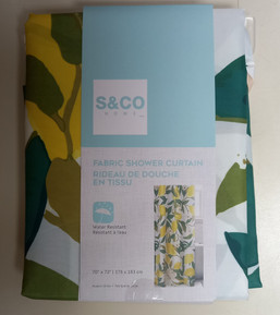 CURTAIN SHOWER 70X72 LEMONS 1265360