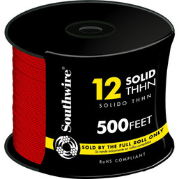 WIRE AMERICAN #12THHN RED 500FT 085348