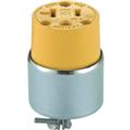 CONNECTOR CORD 20A 125V 2P YEL 087099