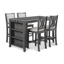 DINING SET 5PC AMY 60' W/STORAGE 179396