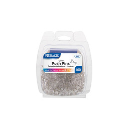 PIN PUSH TRANSPARENT 100PKS 146079