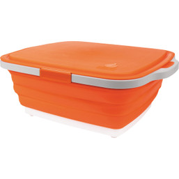 Drip EZ Jr. Orange 15.75 In. L. x 12.5 In. W. x 4.5 In. D. Collapsible Food Prep Tub