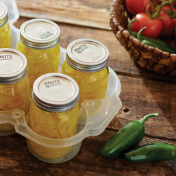 Roots & Harvest SafeCrate Pint Jar Storage Container (6 Jar Capacity)