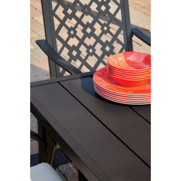 Outdoor Expressions Laguna Hills 7-Piece Dining Set with Steel Frame and Removable Cushions