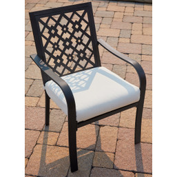 Outdoor Expressions Laguna Hills 7-Piece Dining Set with Steel Frame and Removable Cushions
