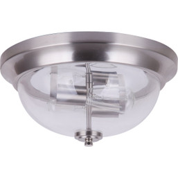 Home Impressions 13 Inch Brushed Nickel LED Flush Mount Ceiling Light Fixture