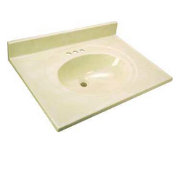 VANITY TOP WHT/BN 31"X22" 074387