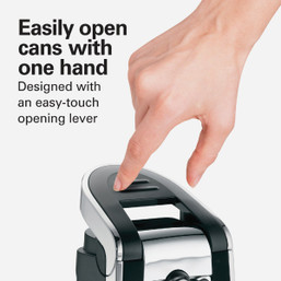 Hamilton Beach Smooth Touch Chrome Electric Can Opener with Easy-Touch Opening Lever