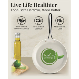 Gotham Steel Natural Collection 12-Piece Cookware Set with Non-Stick Ceramic Coating