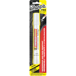 Sharpie Mean Streak White Bullet Tip Permanent Marker - Industrial Grade Waterproof Marking Tool