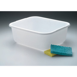 Rubbermaid 11-1/2 Qt. White Dishpan for Kitchen and Laundry Tasks