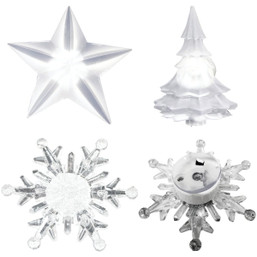 Alpine LED Lighted Wall Decoration with Suction Cup - Indoor & Outdoor Holiday Decor