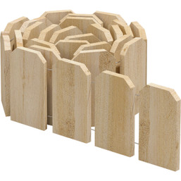 Greenes Fence 6 in. H x 10 ft. L Cedar Lawn Edging for Garden and Landscape Borders