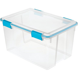Sterilite 54 Qt. Gasket Storage Tote - Secure Waterproof Storage for Keepsakes and More
