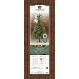 Everlands 6 ft. Warm White & Multi LED Allison Pine Christmas Tree