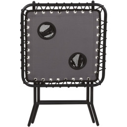 Outdoor Expressions Charcoal 18-Inch Square Steel Folding Side Table