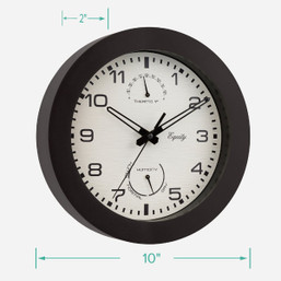 La Crosse Technology Equity Waylon 10 Inch Indoor/Outdoor Hygrometer & Thermometer