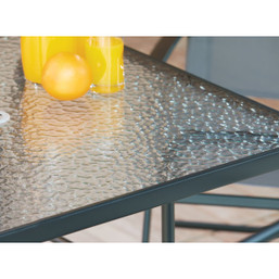 Outdoor Expressions 6-Piece Sling Dining Set with Umbrella