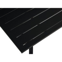 Outdoor Expressions Windsor 60-Inch x 38-Inch Steel Slat-Top Patio Table