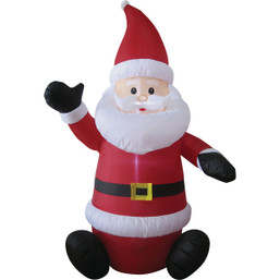 Brite Star 6 ft Waving Santa Airblown Inflatable Holiday Decor