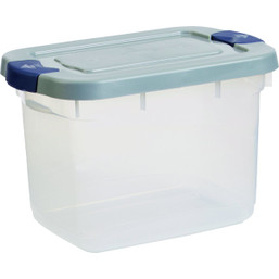 Rubbermaid Roughneck 19 Qt. Clear Storage Tote with Snap-Tight Lid