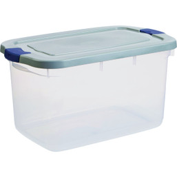 Rubbermaid Roughneck 66 Qt. Clear Storage Tote with Snap-Tight Lid