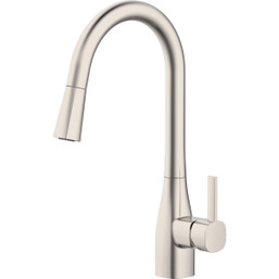 Home Impressions 1-Handle Pull-Down Kitchen Faucet with Brushed Nickel Finish