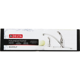 Delta Foundations 1-Handle Lever Kitchen Faucet with Side Spray - Chrome Finish
