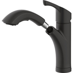Home Impressions 1-Handle Pull-Out Kitchen Faucet with Matte Black Finish * Model 497470