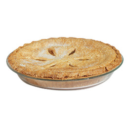 Pyrex 9 Inch Glass Pie Plate - Durable Oven and Microwave Safe Bakeware