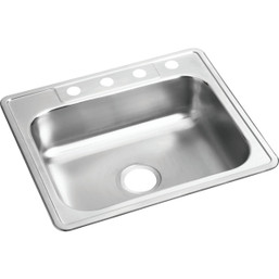 Elkay Dayton 25 in. x 22 in. Single Bowl Deep Kitchen Sink in Stainless Steel