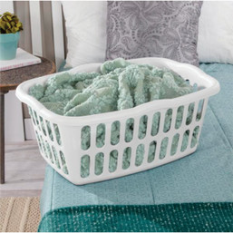 Sterilite 1.5 Bushel Rectangular Laundry Basket with Contoured Grip and Ventilation