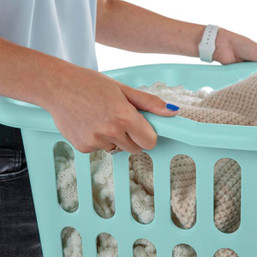 Sterilite 1.5 Bushel Rectangular Laundry Basket with Contoured Grip and Ventilation