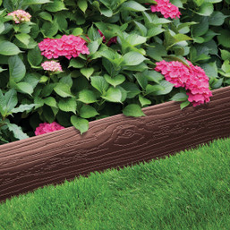 Master Mark 4 in. x 40 ft. Brown Terrace Board Lawn Edging - Durable Recycled Plastic Garden Border