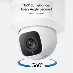 eufy E30 Outdoor Security Camera with Floodlight * 2K HD Pan & Tilt Surveillance with Motion Detection and Siren