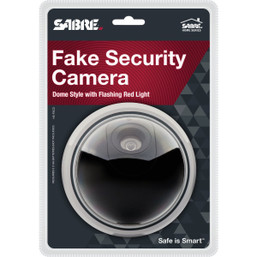 Sabre Fake Dome Security Camera - Realistic Dummy CCTV for Home & Business