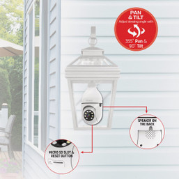 Energizer 1080P WiFi E26 Light Bulb Socket Security Camera with Motion Detection and Two-Way Audio